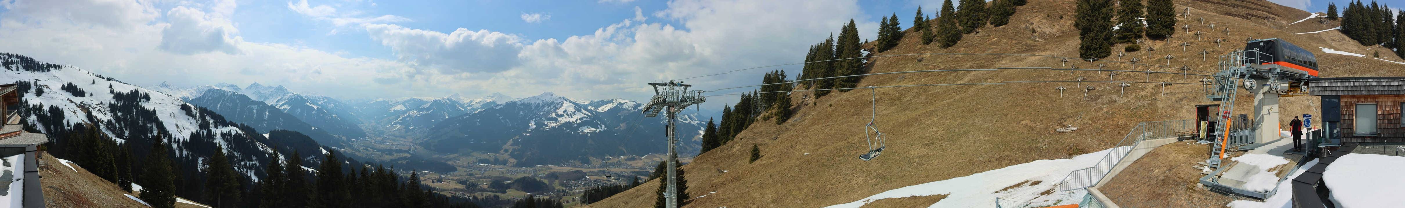 Archiv Foto Webcam Blick von der Bichlalm über Kitzbühel