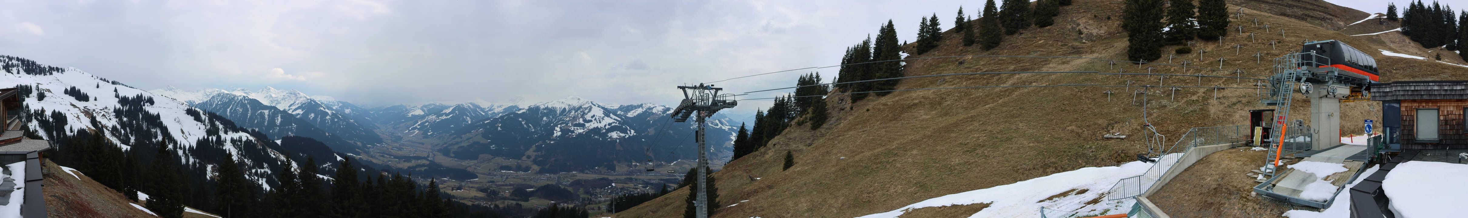 Archiv Foto Webcam Blick von der Bichlalm über Kitzbühel