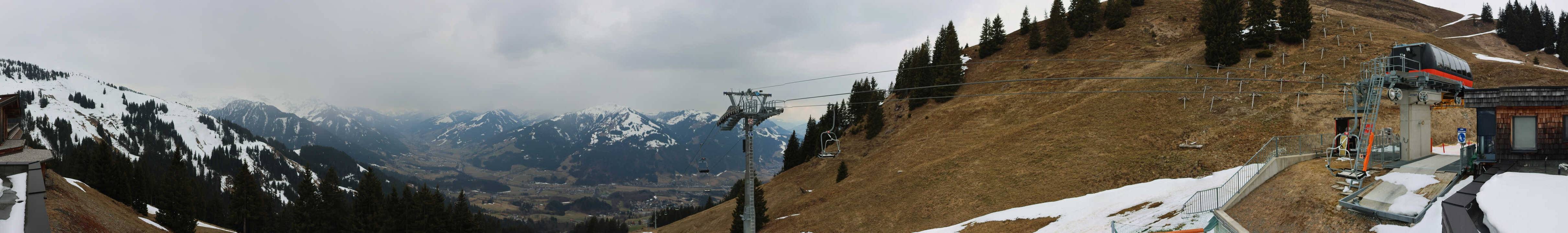 Archiv Foto Webcam Blick von der Bichlalm über Kitzbühel