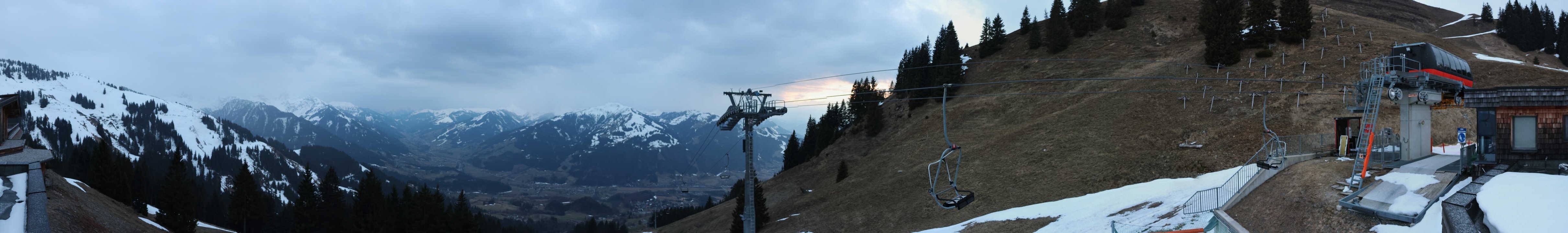 Archiv Foto Webcam Blick von der Bichlalm über Kitzbühel