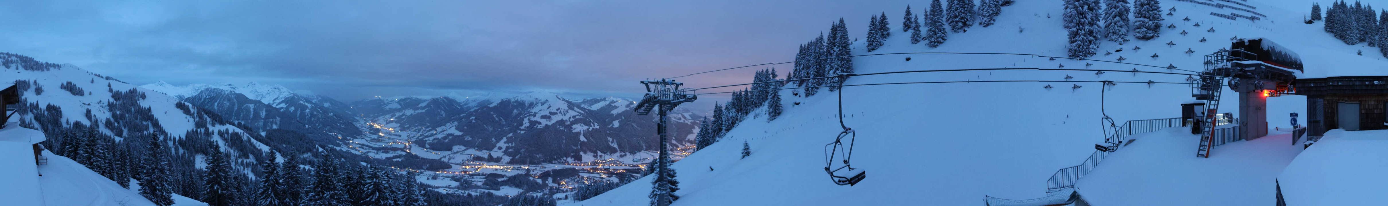 Archiv Foto Webcam Blick von der Bichlalm über Kitzbühel