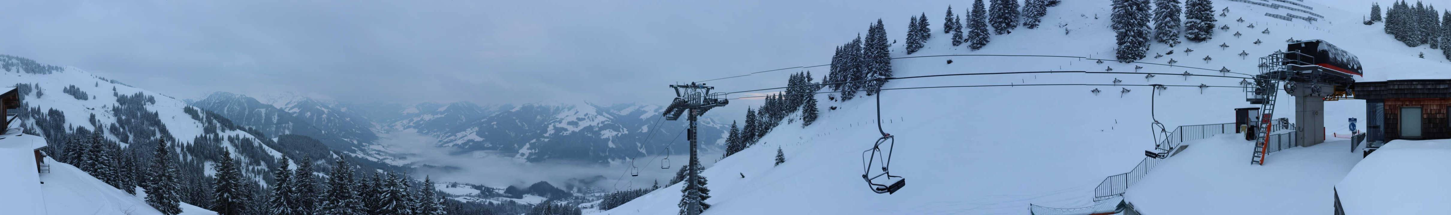 Archiv Foto Webcam Blick von der Bichlalm über Kitzbühel