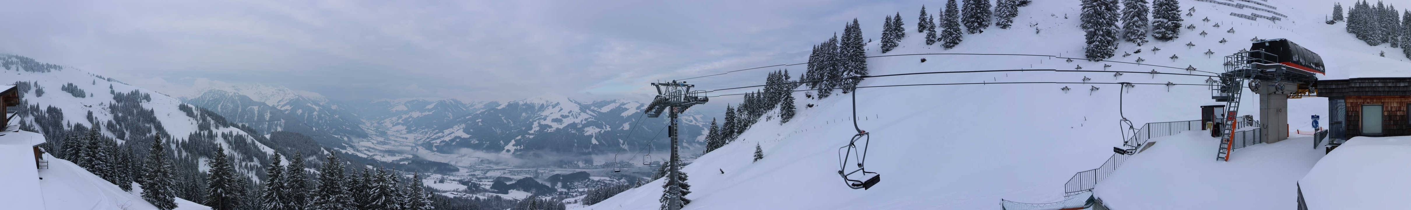 Archiv Foto Webcam Blick von der Bichlalm über Kitzbühel