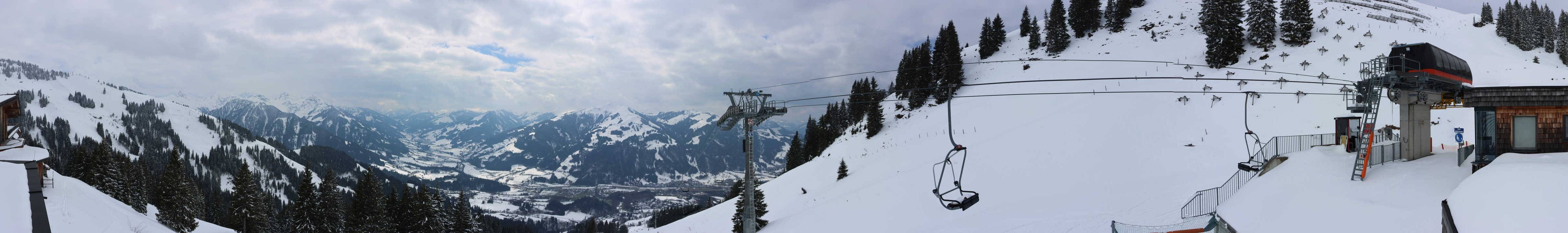 Archiv Foto Webcam Blick von der Bichlalm über Kitzbühel