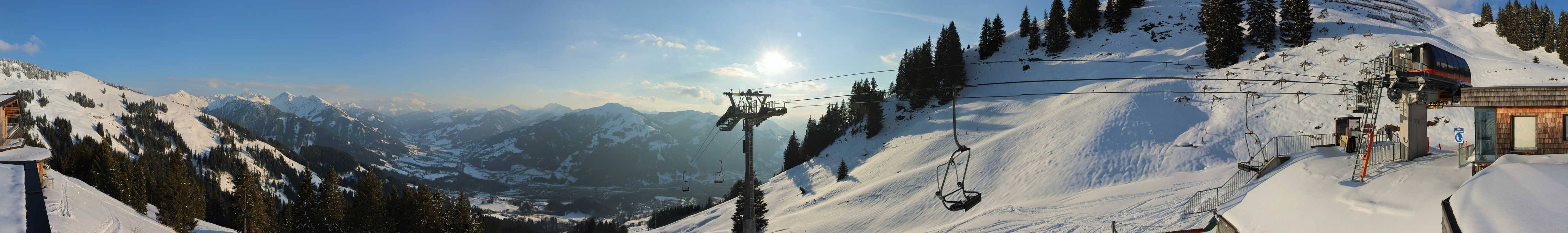 Archiv Foto Webcam Blick von der Bichlalm über Kitzbühel