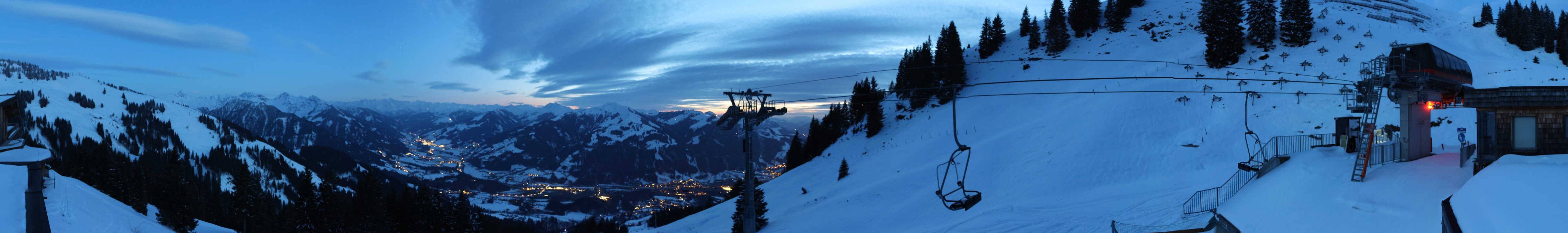 Archiv Foto Webcam Blick von der Bichlalm über Kitzbühel