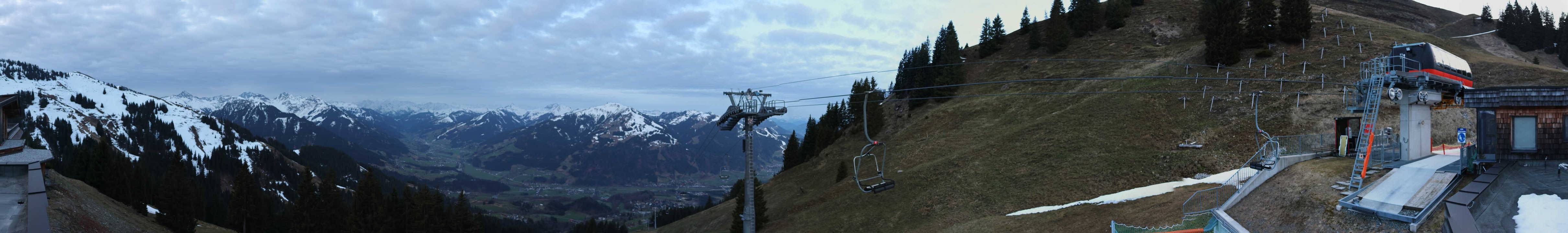 Archiv Foto Webcam Blick von der Bichlalm über Kitzbühel