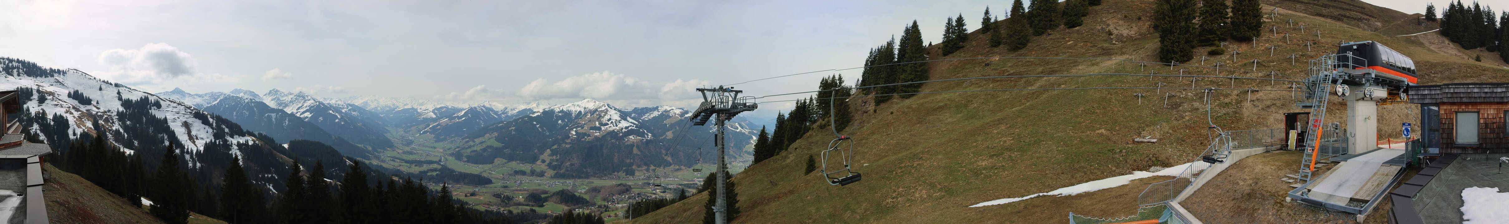 Archiv Foto Webcam Blick von der Bichlalm über Kitzbühel