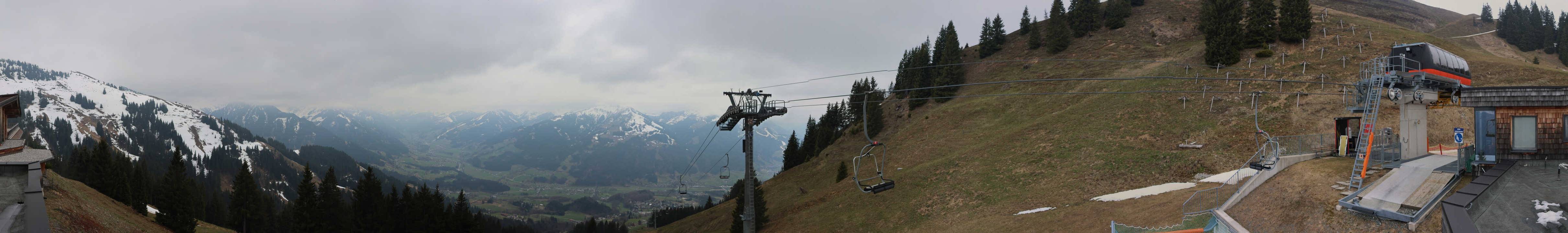 Archiv Foto Webcam Blick von der Bichlalm über Kitzbühel