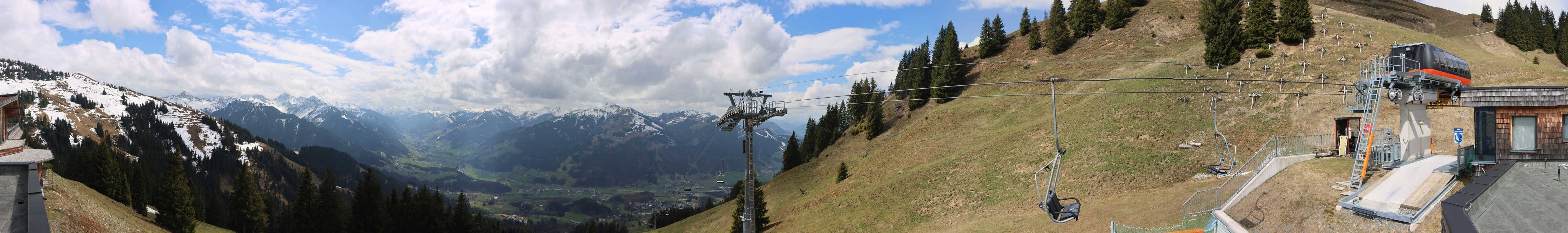 Archiv Foto Webcam Blick von der Bichlalm über Kitzbühel