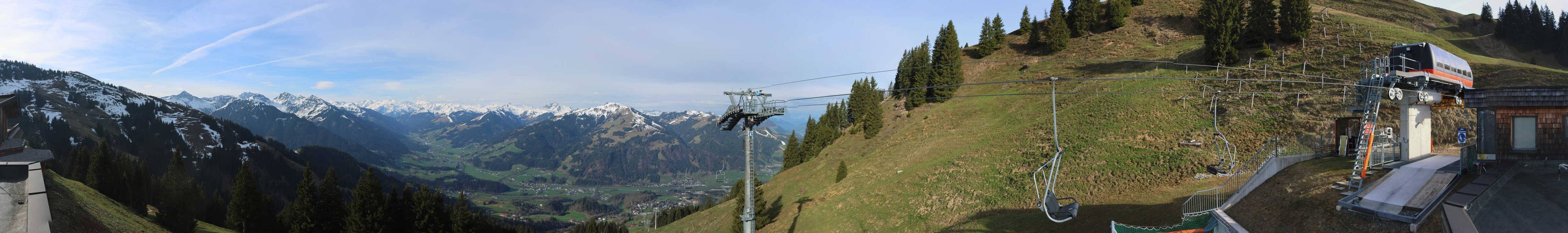 Archiv Foto Webcam Blick von der Bichlalm über Kitzbühel