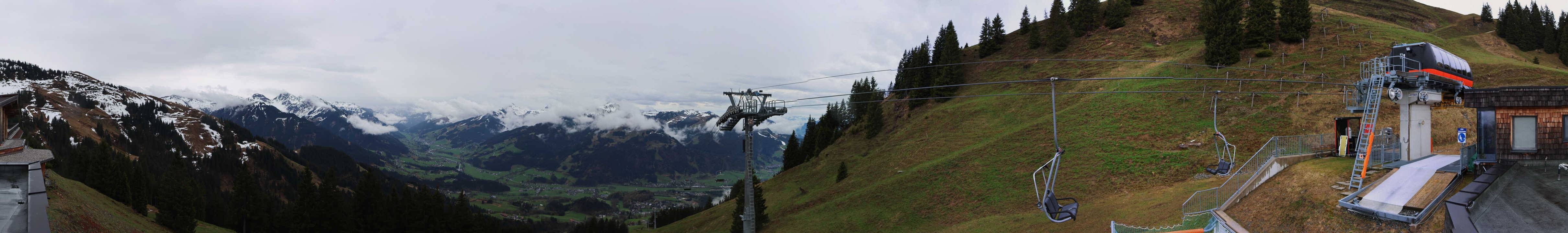 Archiv Foto Webcam Blick von der Bichlalm über Kitzbühel