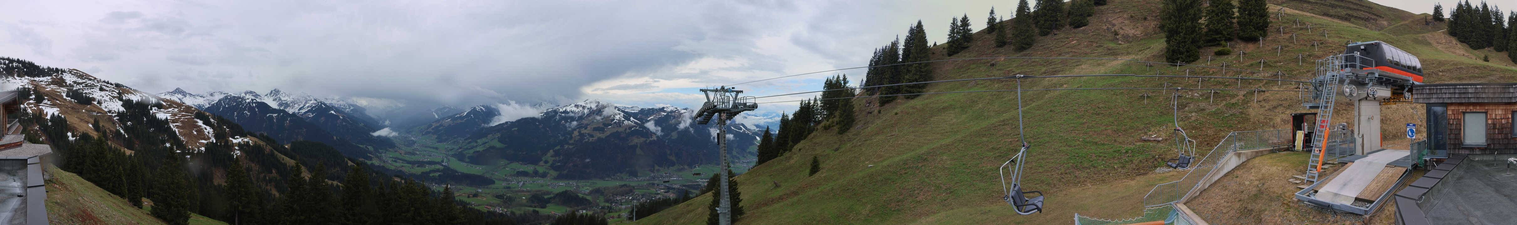 Archiv Foto Webcam Blick von der Bichlalm über Kitzbühel