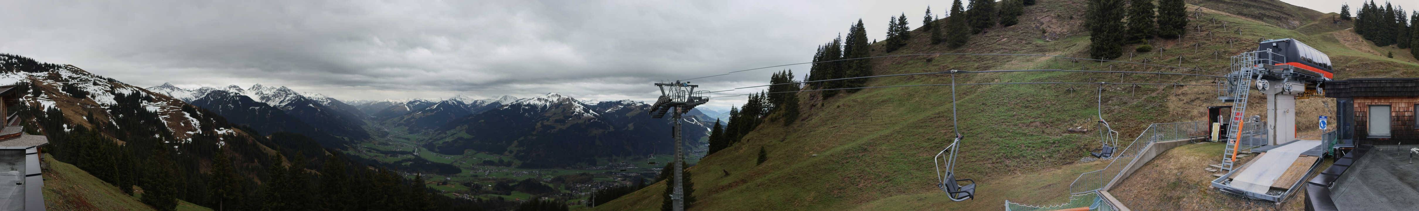 Archiv Foto Webcam Blick von der Bichlalm über Kitzbühel