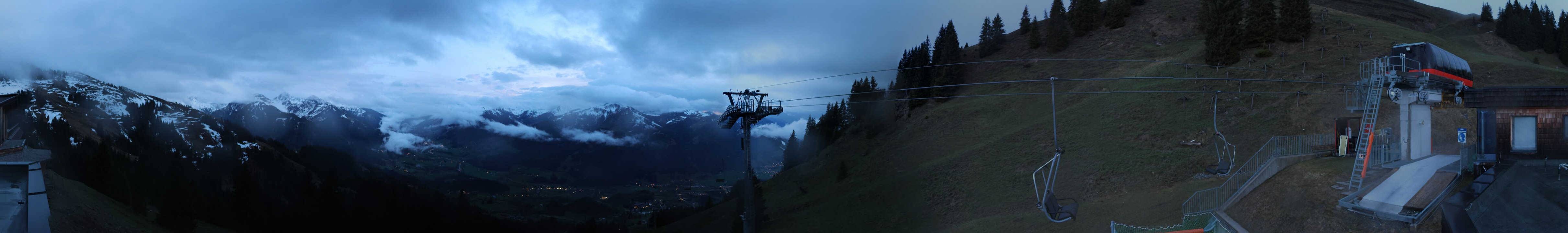 Archiv Foto Webcam Blick von der Bichlalm über Kitzbühel