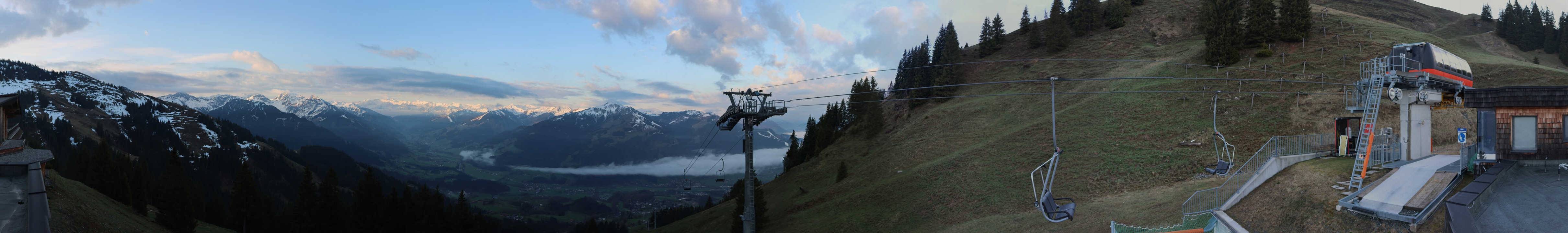 Archiv Foto Webcam Blick von der Bichlalm über Kitzbühel