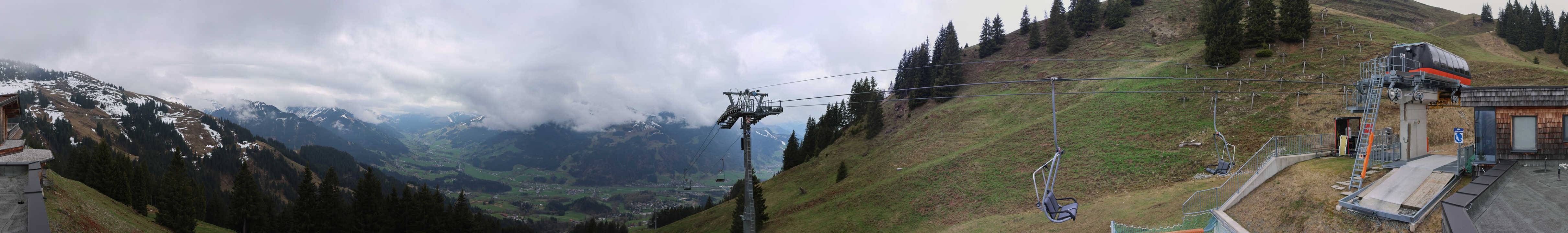 Archiv Foto Webcam Blick von der Bichlalm über Kitzbühel