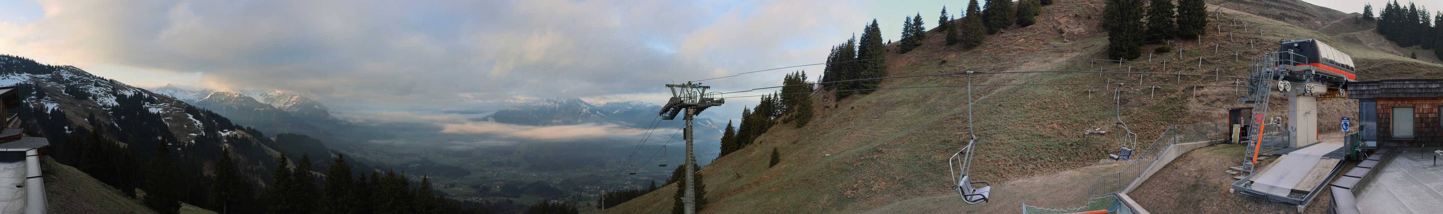 Archiv Foto Webcam Blick von der Bichlalm über Kitzbühel