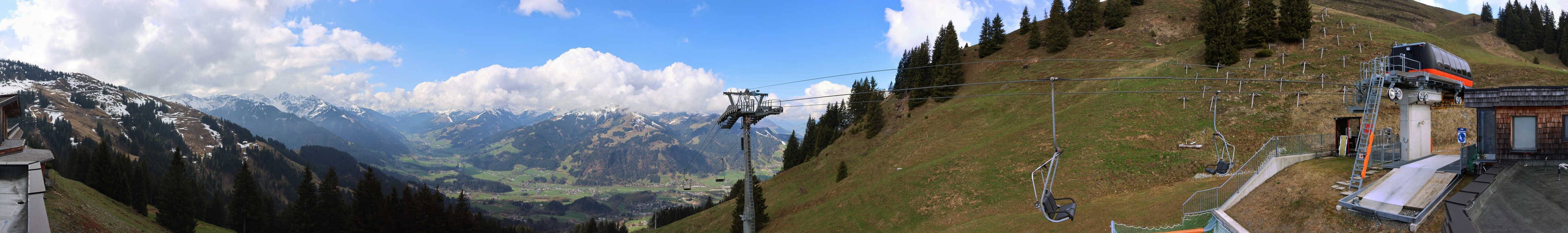 Archiv Foto Webcam Blick von der Bichlalm über Kitzbühel