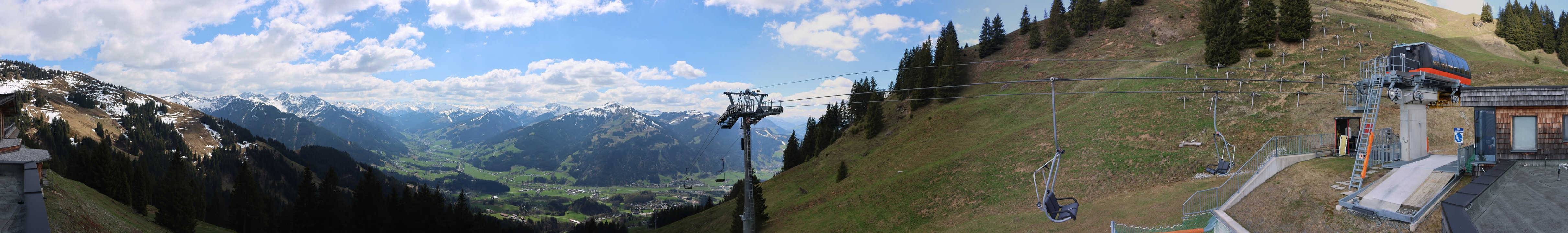 Archiv Foto Webcam Blick von der Bichlalm über Kitzbühel