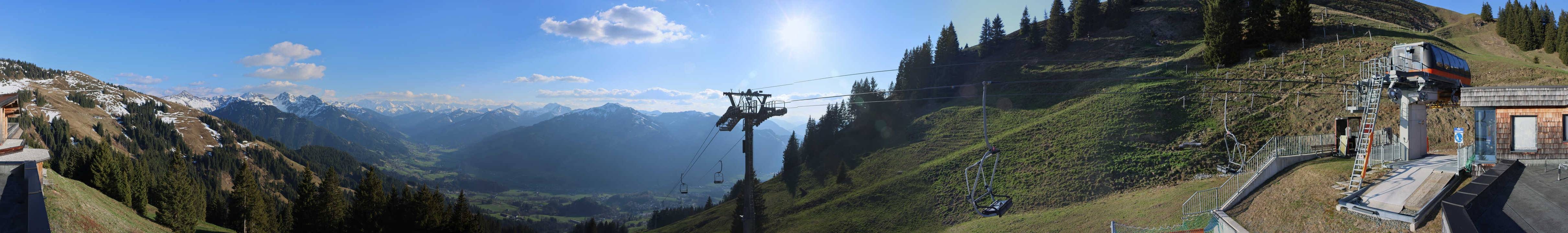 Archiv Foto Webcam Blick von der Bichlalm über Kitzbühel