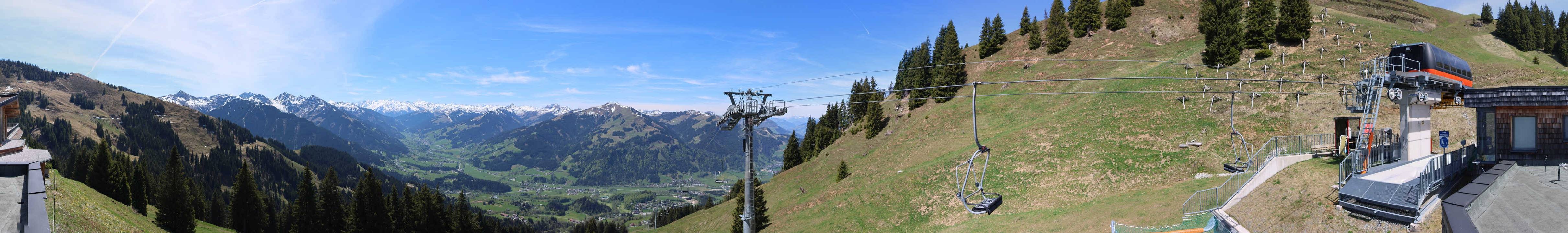 Archiv Foto Webcam Blick von der Bichlalm über Kitzbühel