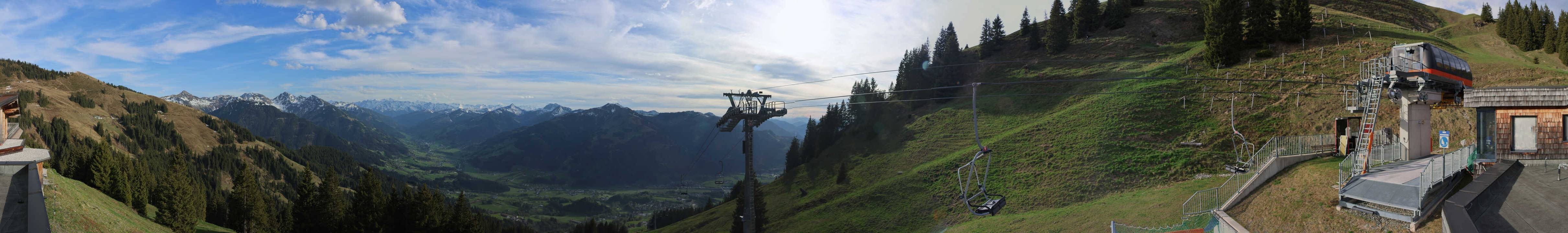 Archiv Foto Webcam Blick von der Bichlalm über Kitzbühel