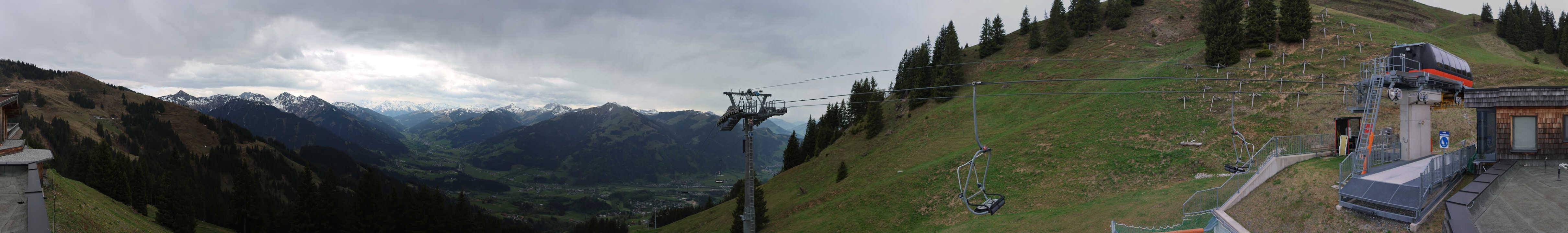 Archiv Foto Webcam Blick von der Bichlalm über Kitzbühel