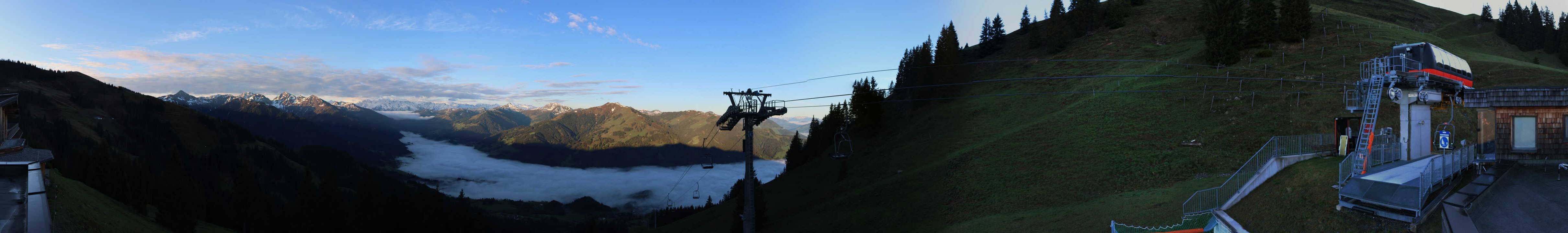 Archiv Foto Webcam Blick von der Bichlalm über Kitzbühel