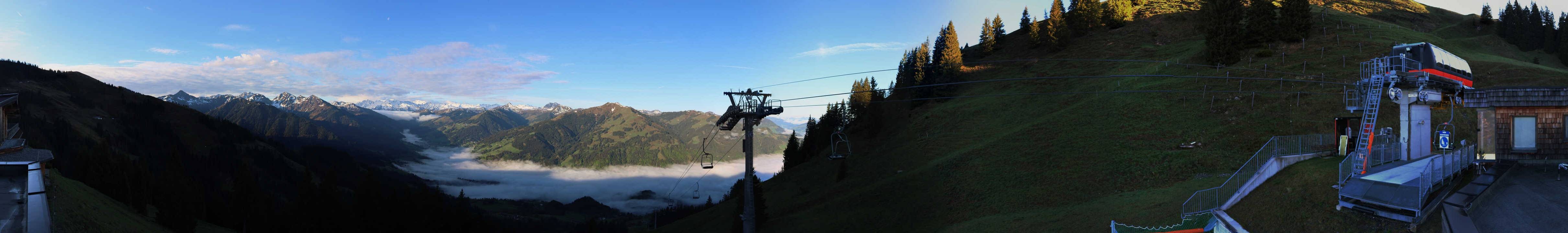 Archiv Foto Webcam Blick von der Bichlalm über Kitzbühel
