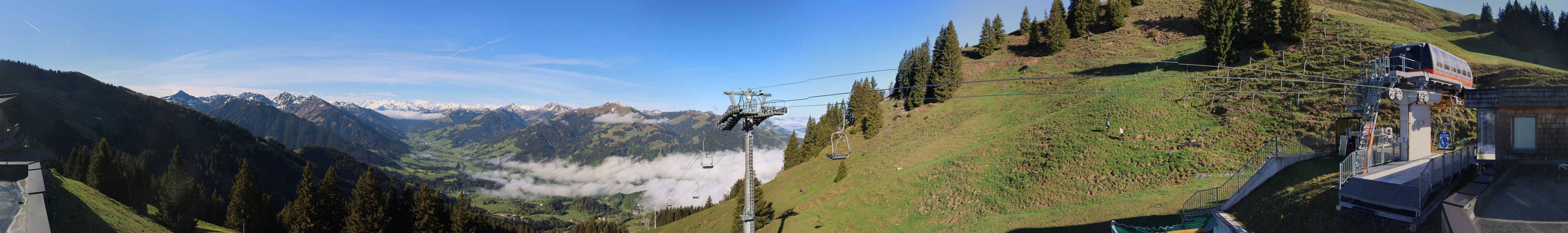 Archiv Foto Webcam Blick von der Bichlalm über Kitzbühel