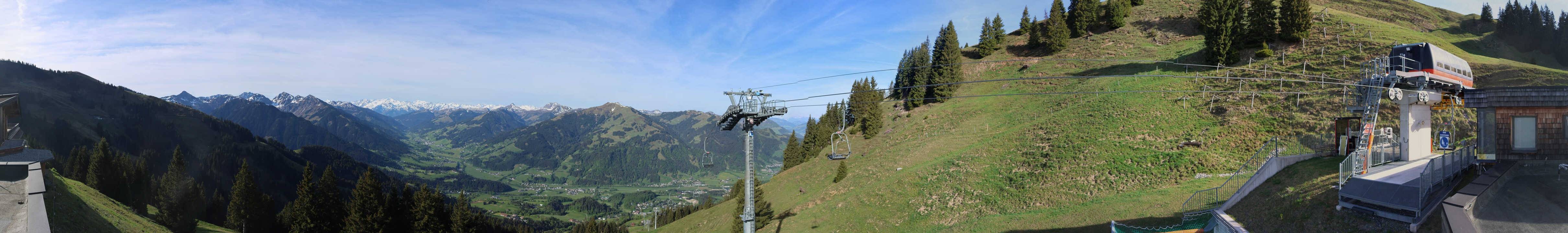 Archiv Foto Webcam Blick von der Bichlalm über Kitzbühel