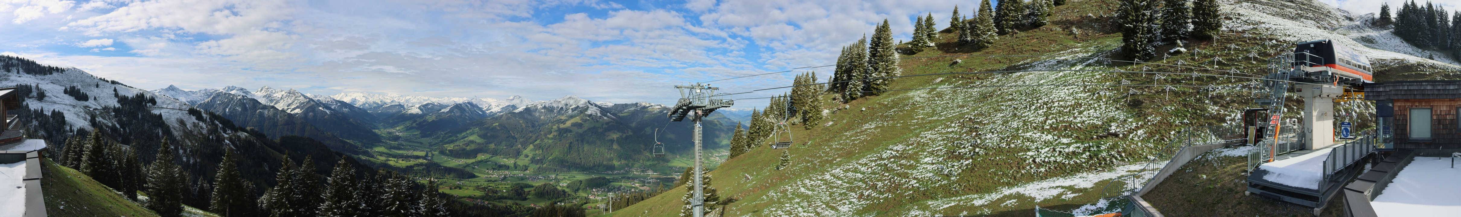 Archiv Foto Webcam Blick von der Bichlalm über Kitzbühel