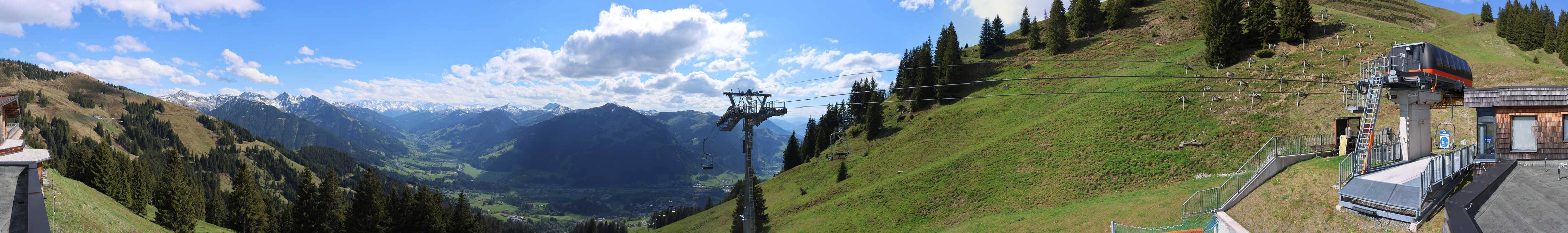 Archiv Foto Webcam Blick von der Bichlalm über Kitzbühel