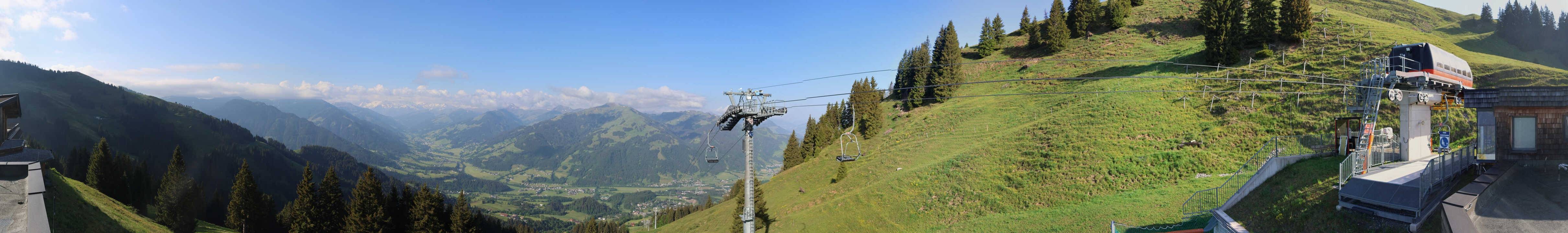 Archiv Foto Webcam Blick von der Bichlalm über Kitzbühel