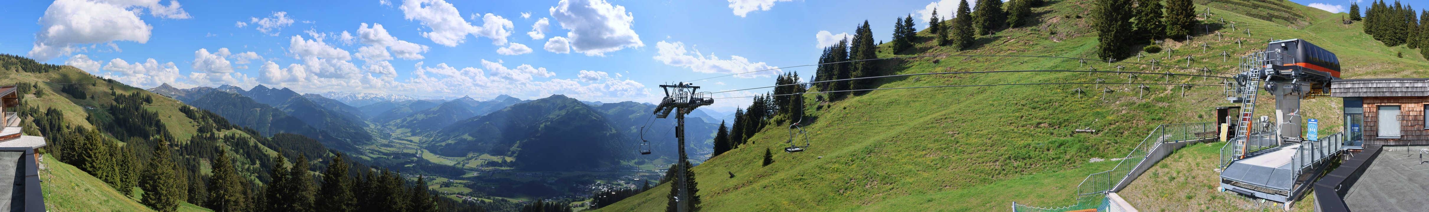 Archiv Foto Webcam Blick von der Bichlalm über Kitzbühel