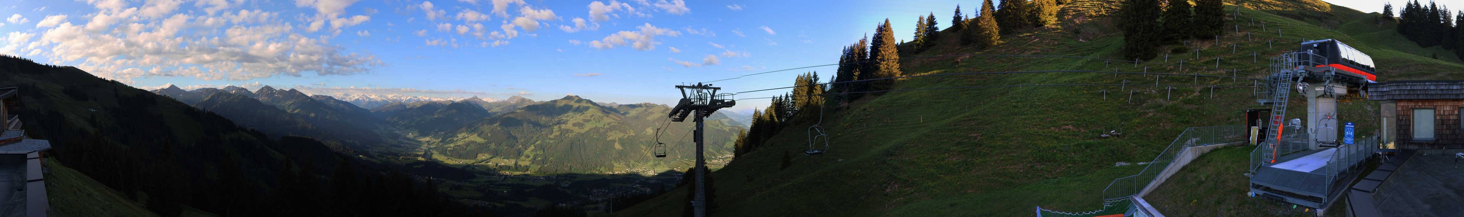 Archiv Foto Webcam Blick von der Bichlalm über Kitzbühel