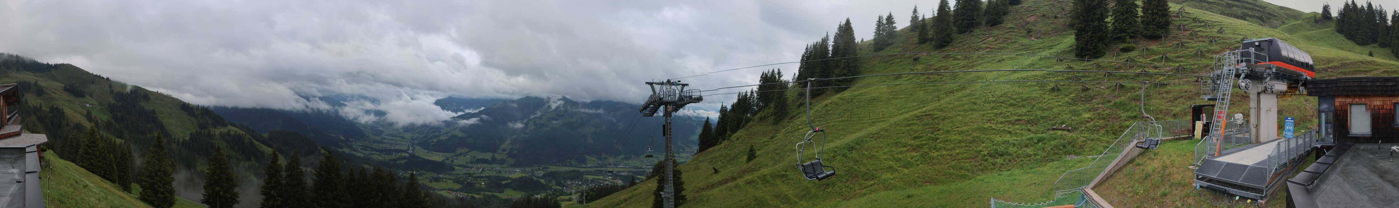 Archiv Foto Webcam Blick von der Bichlalm über Kitzbühel
