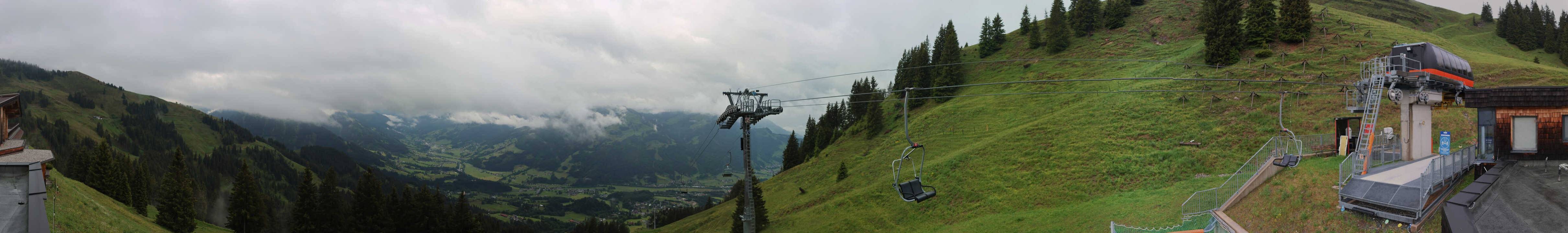 Archiv Foto Webcam Blick von der Bichlalm über Kitzbühel