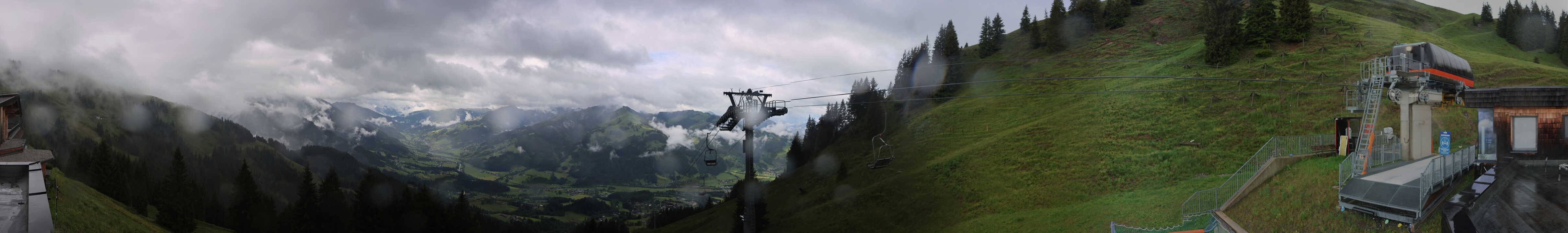 Archiv Foto Webcam Blick von der Bichlalm über Kitzbühel