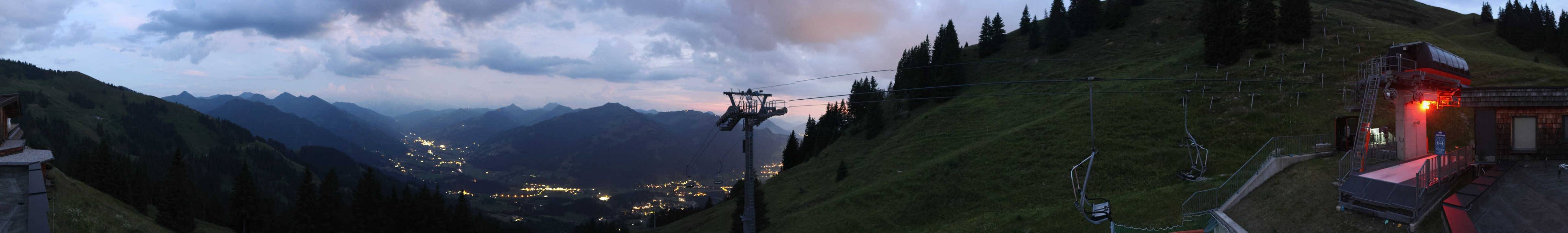 Archiv Foto Webcam Blick von der Bichlalm über Kitzbühel