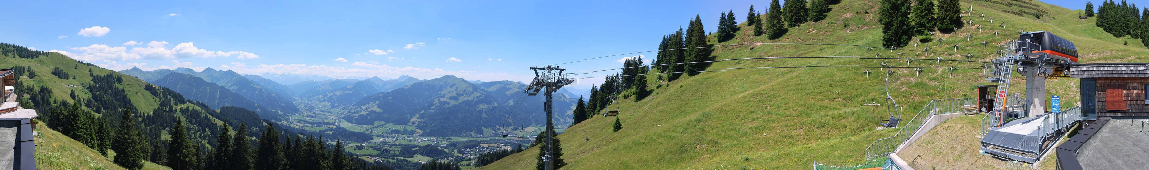 Archiv Foto Webcam Blick von der Bichlalm über Kitzbühel
