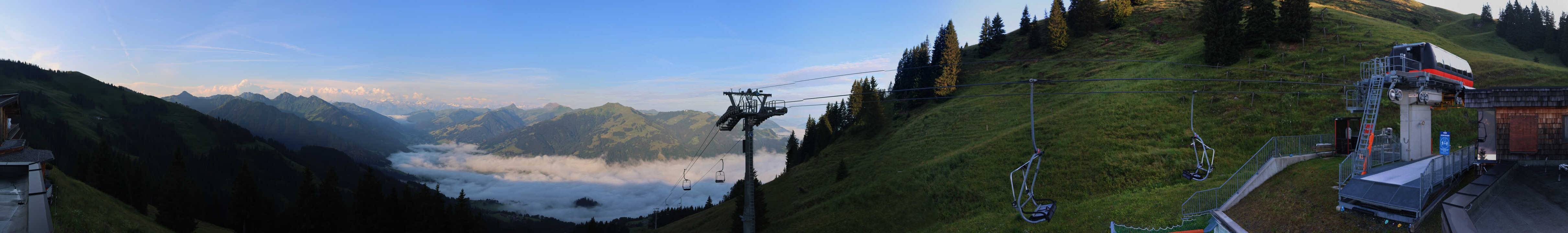 Archiv Foto Webcam Blick von der Bichlalm über Kitzbühel