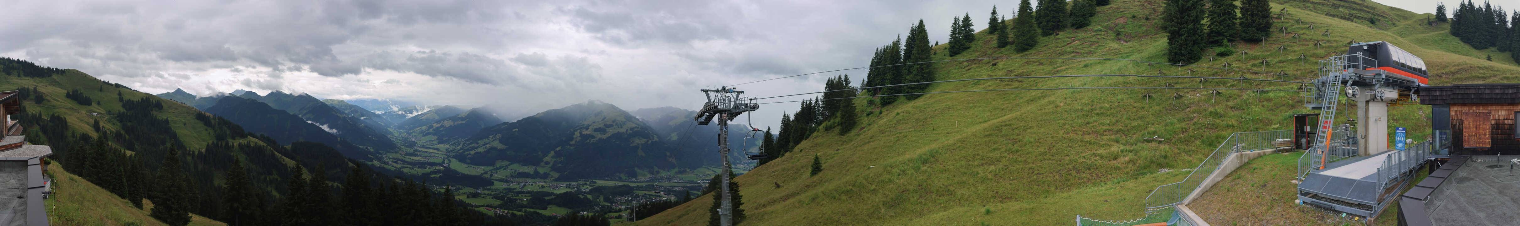 Archiv Foto Webcam Blick von der Bichlalm über Kitzbühel