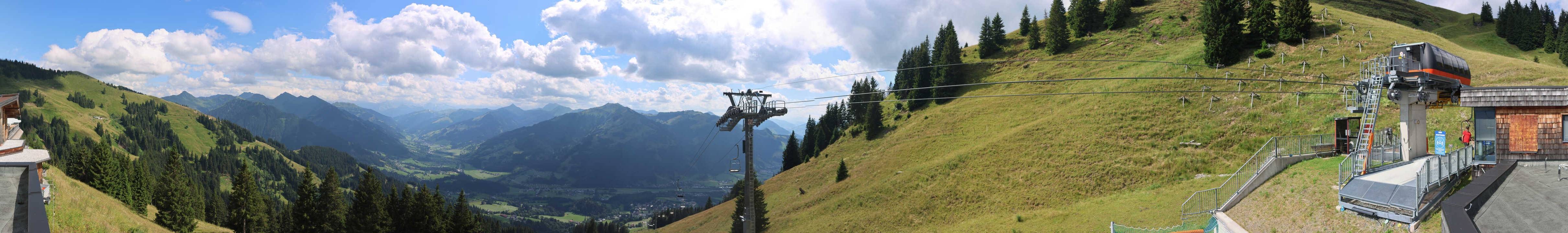 Archiv Foto Webcam Blick von der Bichlalm über Kitzbühel