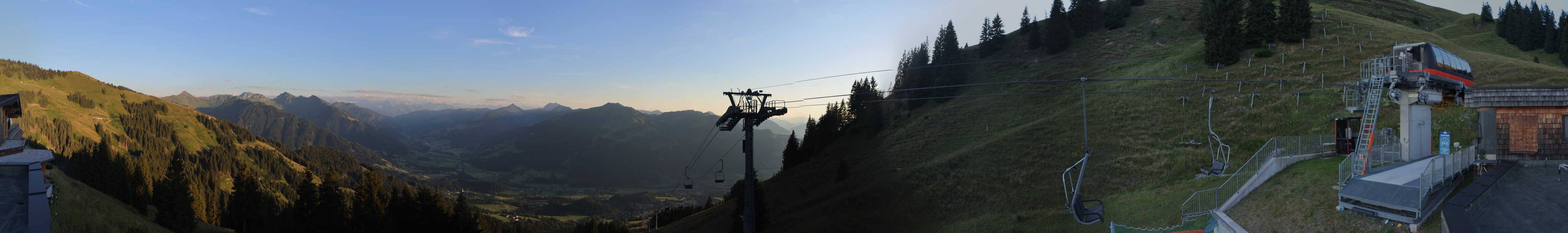Archiv Foto Webcam Blick von der Bichlalm über Kitzbühel