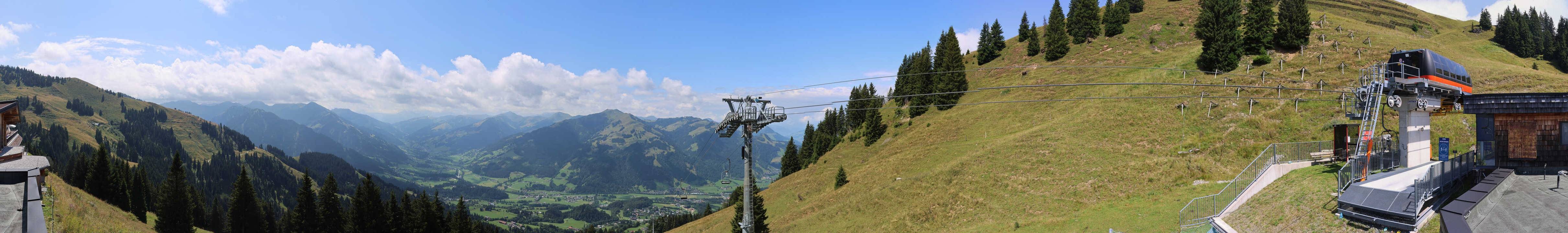 Archiv Foto Webcam Blick von der Bichlalm über Kitzbühel