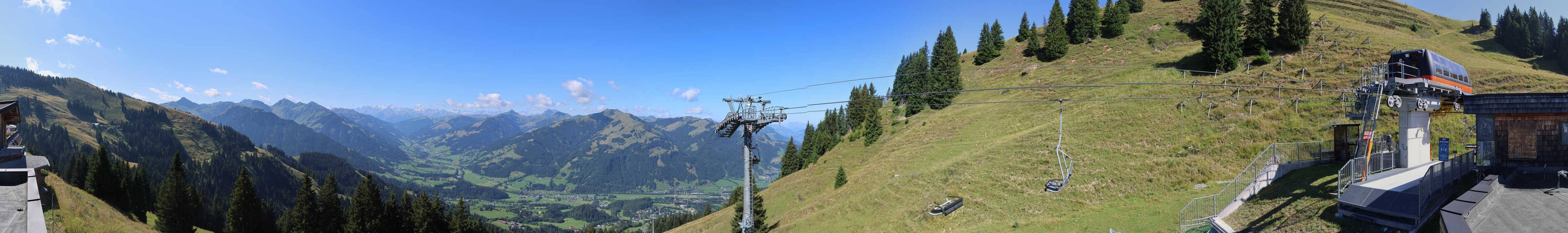 Archiv Foto Webcam Blick von der Bichlalm über Kitzbühel