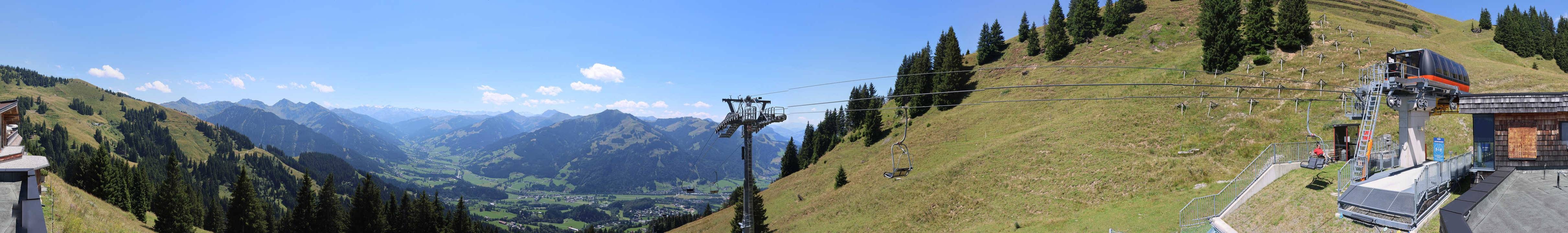 Archiv Foto Webcam Blick von der Bichlalm über Kitzbühel
