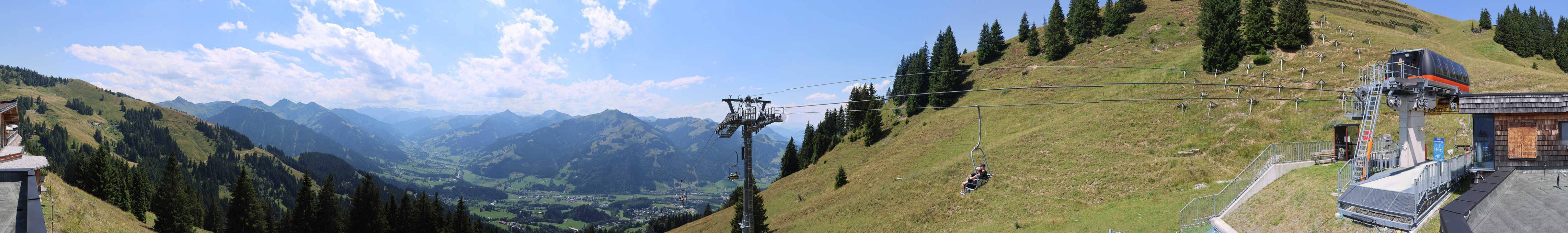 Archiv Foto Webcam Blick von der Bichlalm über Kitzbühel